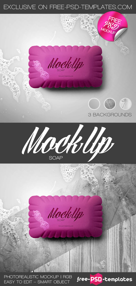 Free Soap Mock-Up In Psd