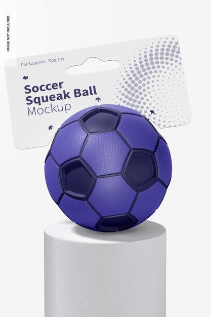 Free Soccer Squeak Ball Mockup Psd