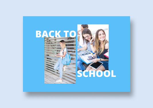 Free Social Media Post Mockup With Back To School Concept Psd