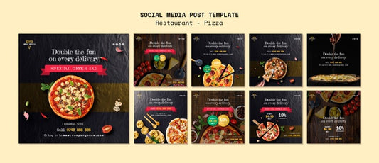 Free Social Media Template For Pizza Restaurant Psd