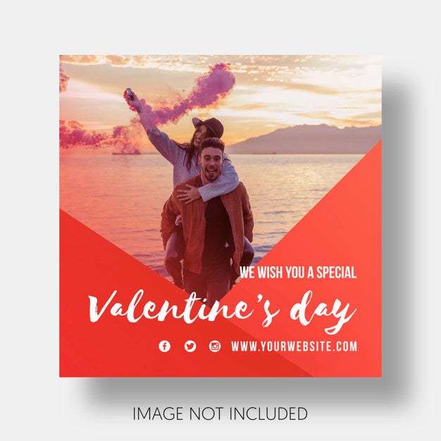 Free Social Template Happy Valentine'S Day Psd