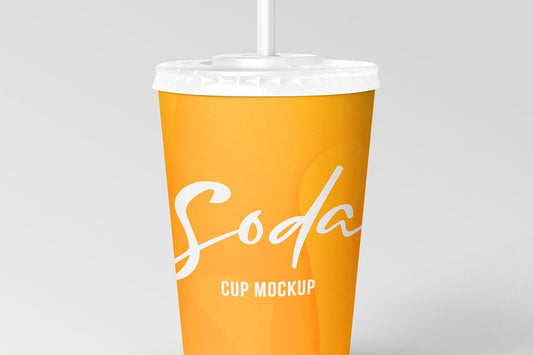 Free Soda Cup Mockup