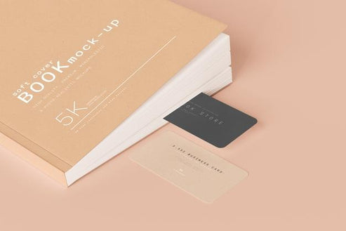 Free Soft Cover Book Mockup Scene Psd – CreativeBooster