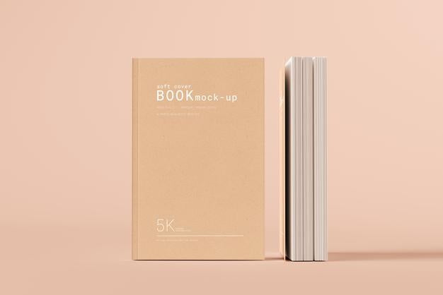 Free Soft Cover Book Mockup Scene Psd – CreativeBooster