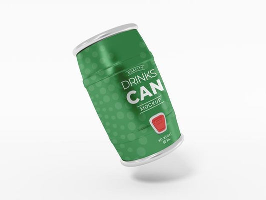 Free Soft Drink Can Packaging Mockup Psd