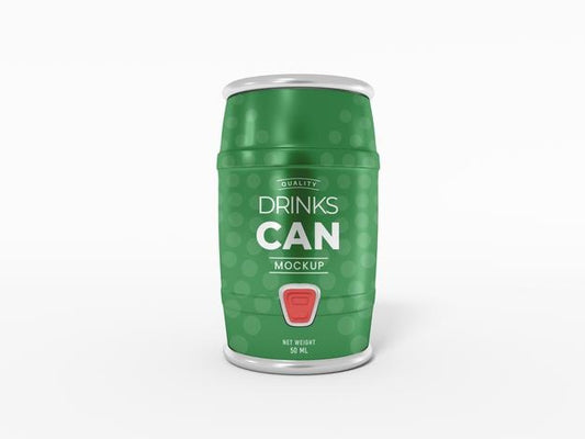 Free Soft Drink Can Packaging Mockup Psd