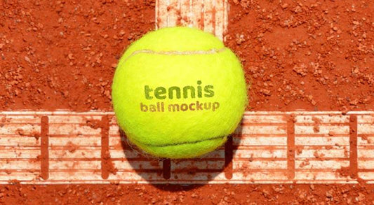 Free Soft Tennis Ball Logo Mockup Psd