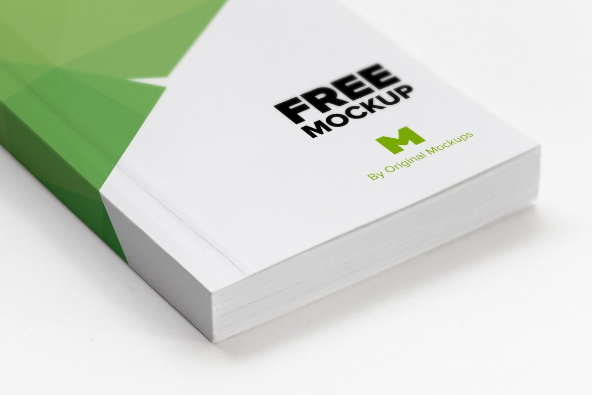 Free Softcover Trade Book Mockup (Psd)