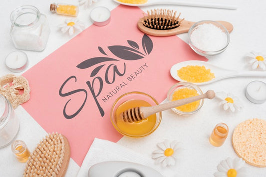 Free Spa Beauty Care With Natural Products Psd