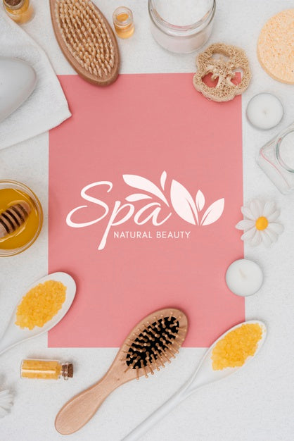 Free Spa Care With Natural Products Psd