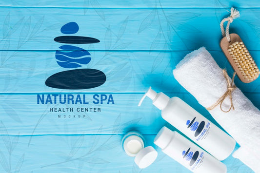 Free Spa Center Arrangement With Mock-Up Psd