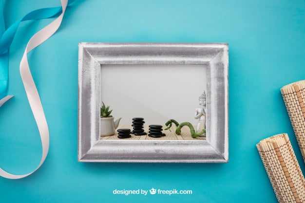 Free Spa Concept Mockup With Frame Psd