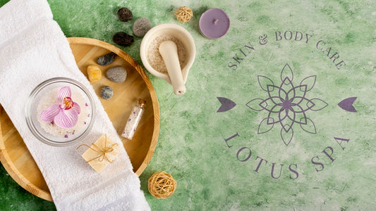 Free Spa Treatments With Natural Products Psd