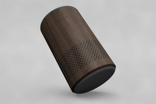 Free Speaker Mockup In Cylinder Shape Psd