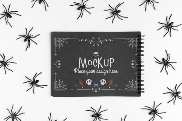 Free Spooky Halloween Concept Mock-Up Psd