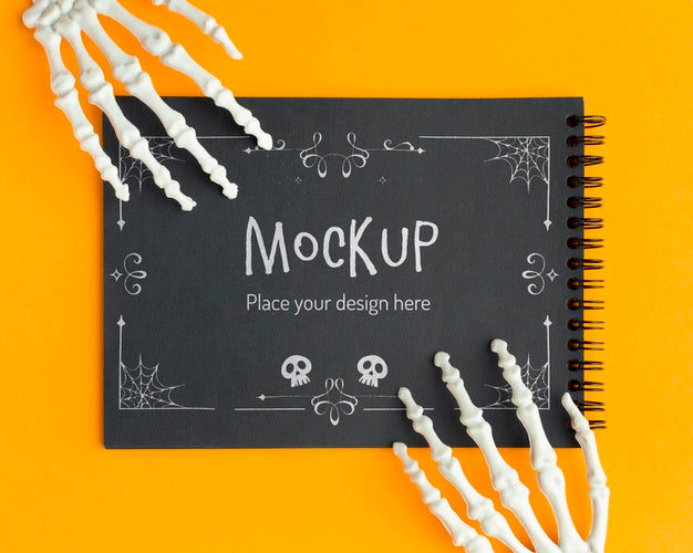 Free Spooky Halloween Concept Mock-Up Psd