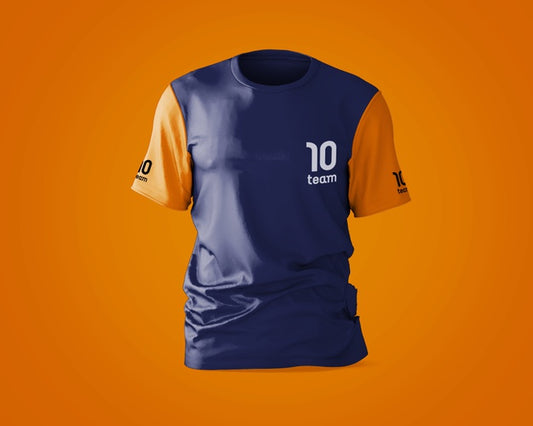 Free Sports Shirt Mockup With Brand Logo Psd