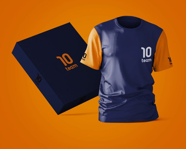 Free Sports Shirt Mockup With Brand Logo Psd
