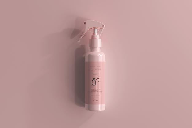 Free Spray Bottle Mockup Psd