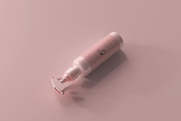 Free Spray Bottle Mockup Psd