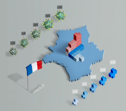 Free Spreading Of Coronavirus Map France Psd