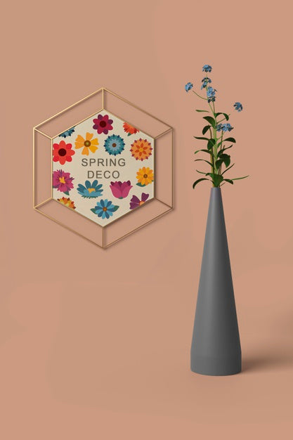 Free Spring Decooration Concept Mock-Up Psd