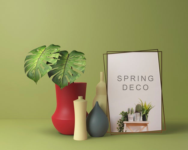 Free Spring Decooration Concept Mock-Up Psd