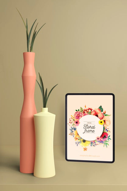 Free Spring Decooration Concept Mock-Up Psd