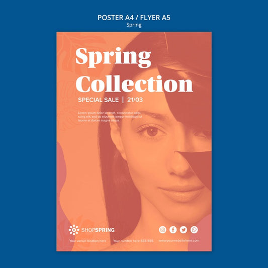 Free Spring Sale Collection Flyer Psd