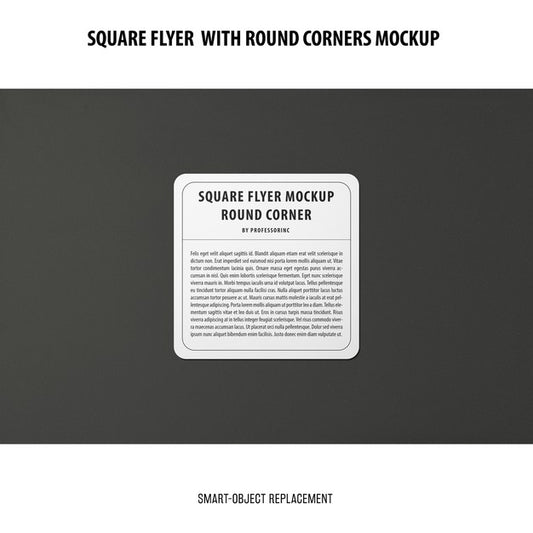 Free Sqaure Flyer Mockup Psd