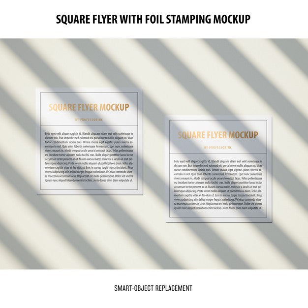 Free Square Flyer Mockup Psd