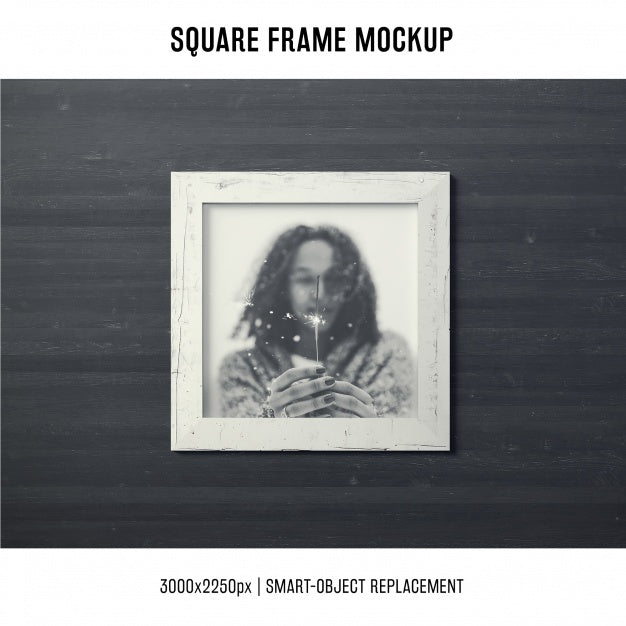 Free Square Frame Mockup Psd