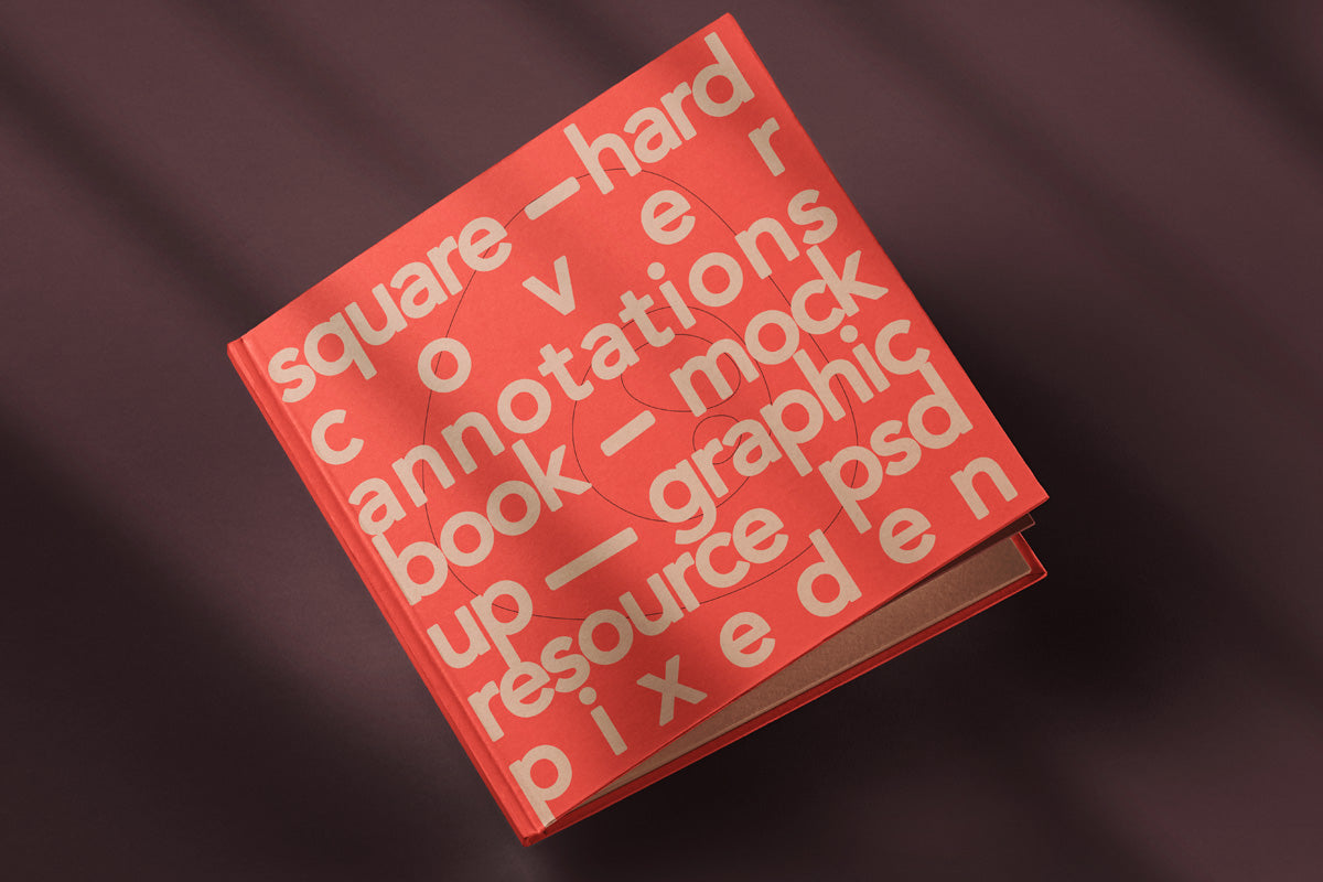 Free Square Notes Hardcover Psd Book Mockup – CreativeBooster