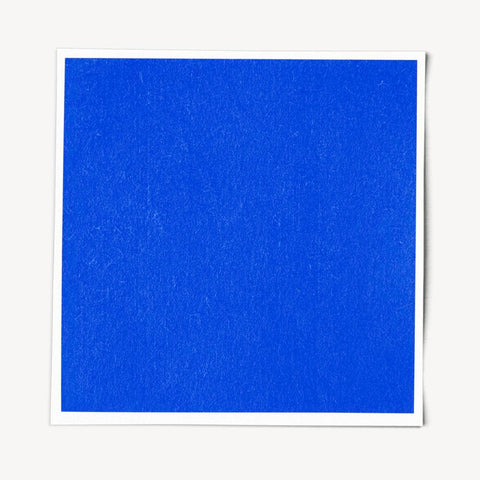 Free Square Paper Mockup, Blue Design Psd
