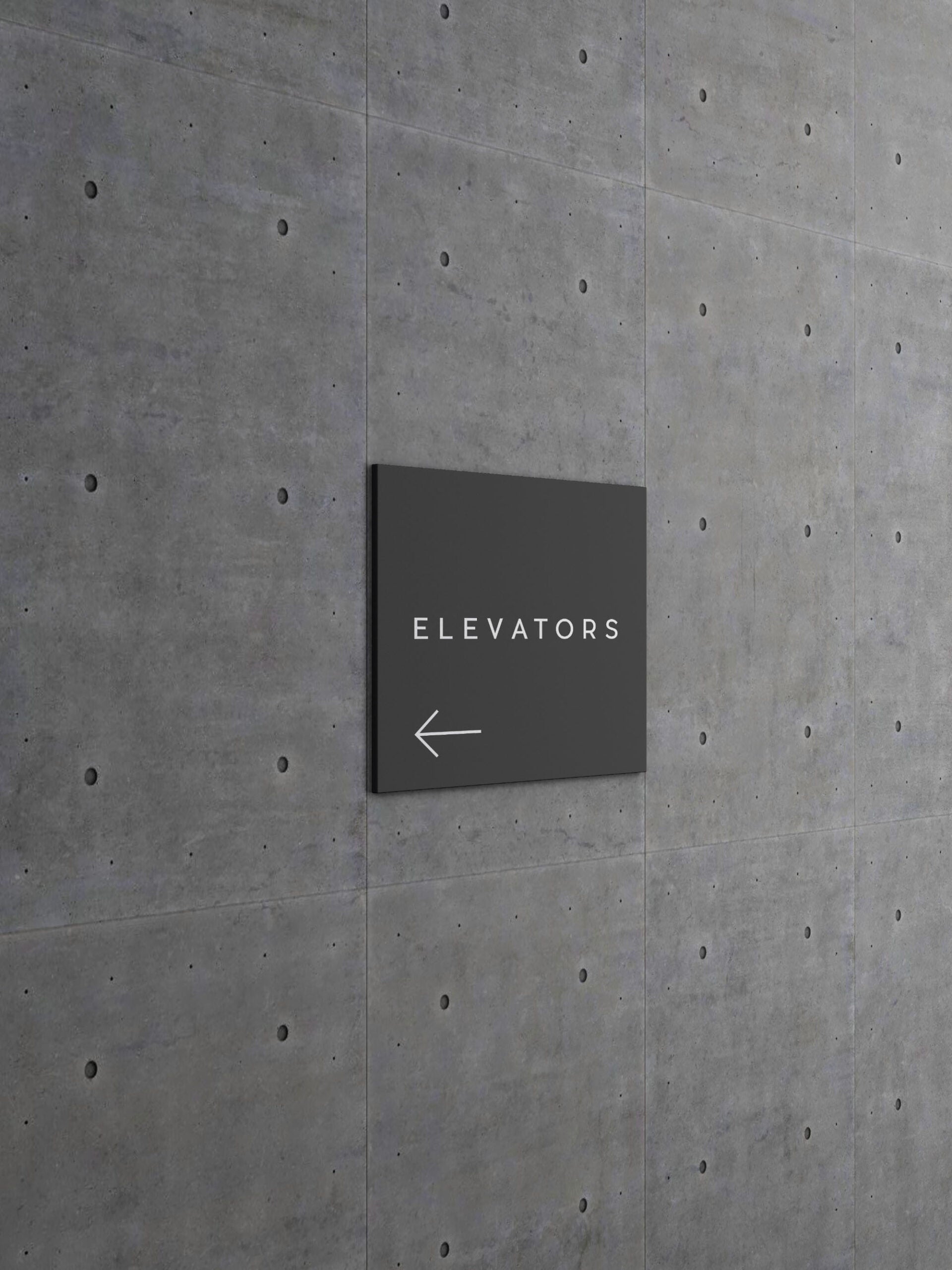 Free Square Wall Sign Mockup – CreativeBooster