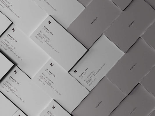 Free Stacked Business Cards Mockup