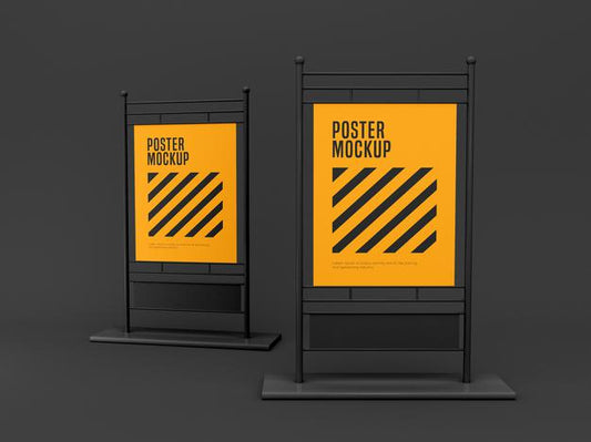 Free Stand Banner Mockup Psd