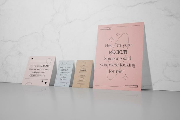 Free Stand-Up Stationery Mock-Up Paper Psd