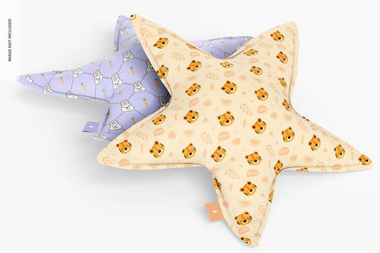 Free Star Pillows Set Mockup Psd
