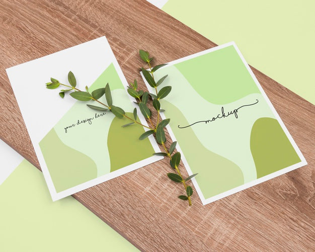 Free Stationery And Wood Arrangement High Angle Psd