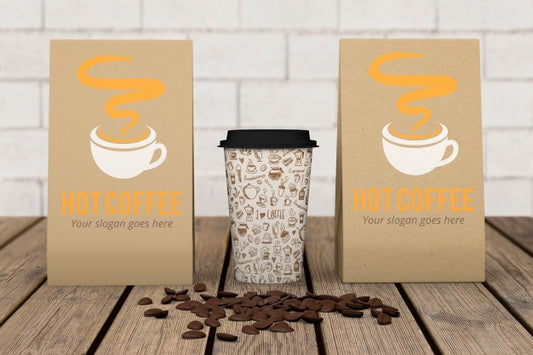 Free Stationery Mockup For Coffee Shop Psd