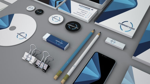 Free Stationery Mockup From Close Psd