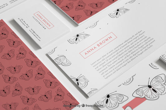 Free Stationery Mockup With Book Psd