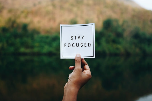 Free Stay Focused Text In Nature Inspirational Motivation And Advice Concept