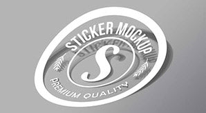 Free Sticker Mockup Psd For Your Next Branding Project