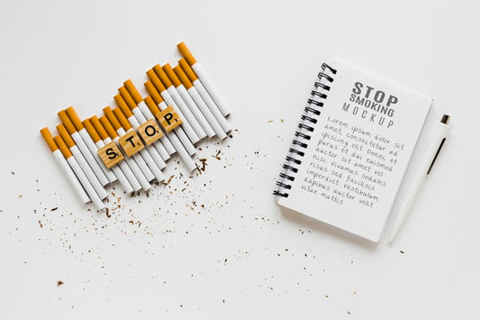 Free Stop Smoking Concept Mock-Up Psd