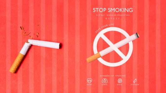 Free Stop Smoking With Mock-Up Concept Psd