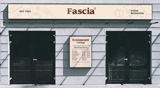 Free Storefront Shop Fascia With Poster Mockup Psd