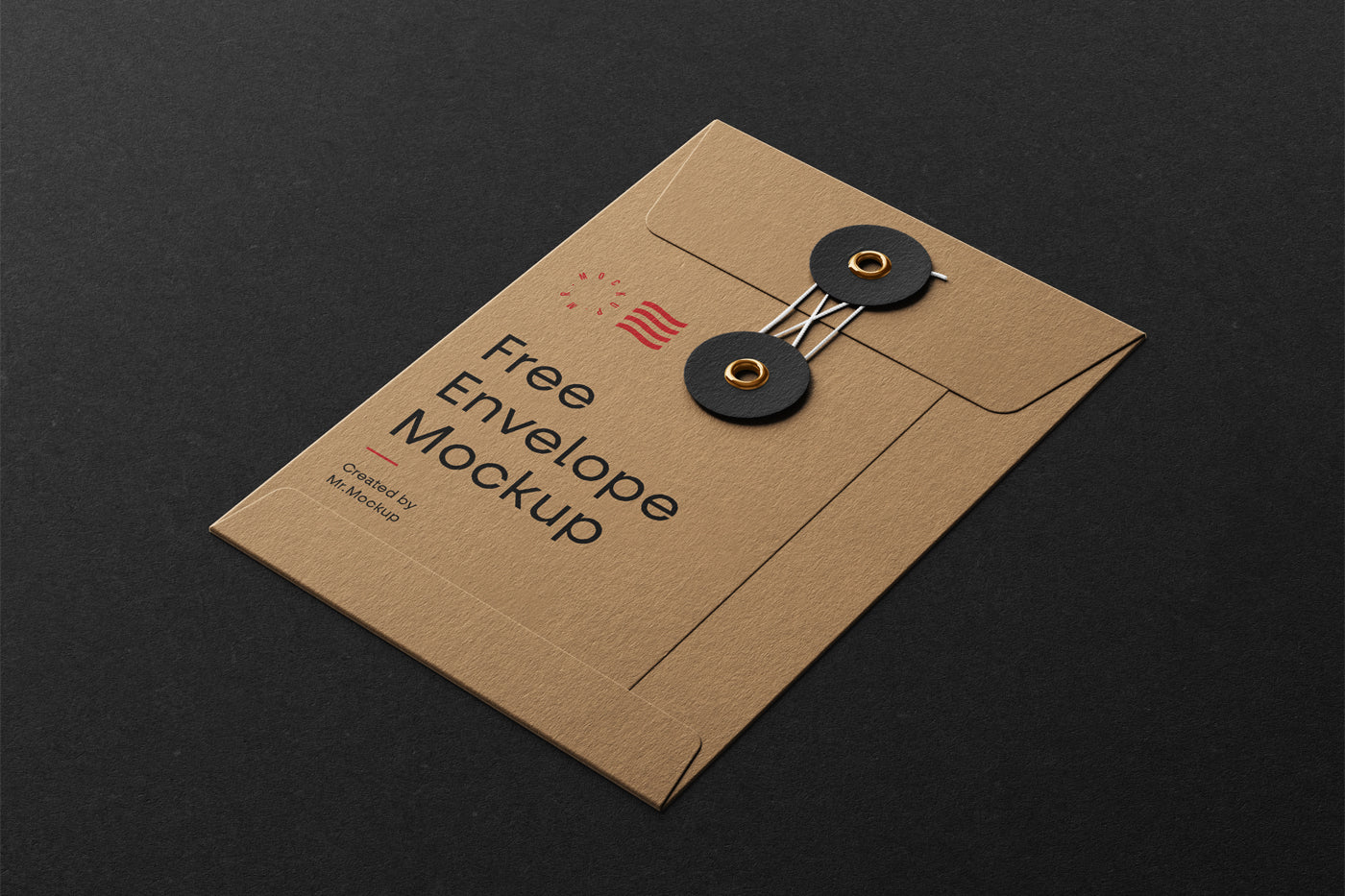 Free String Envelope Mockup