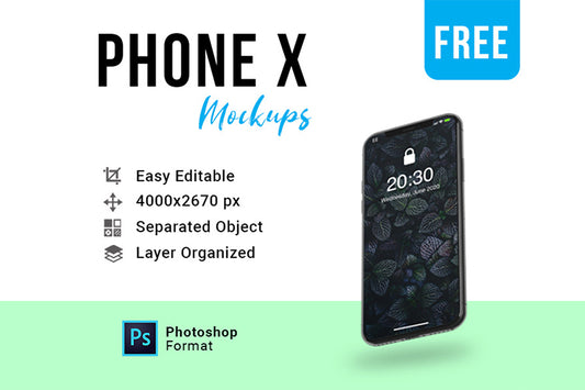 Free Stylish Iphone X Mockup